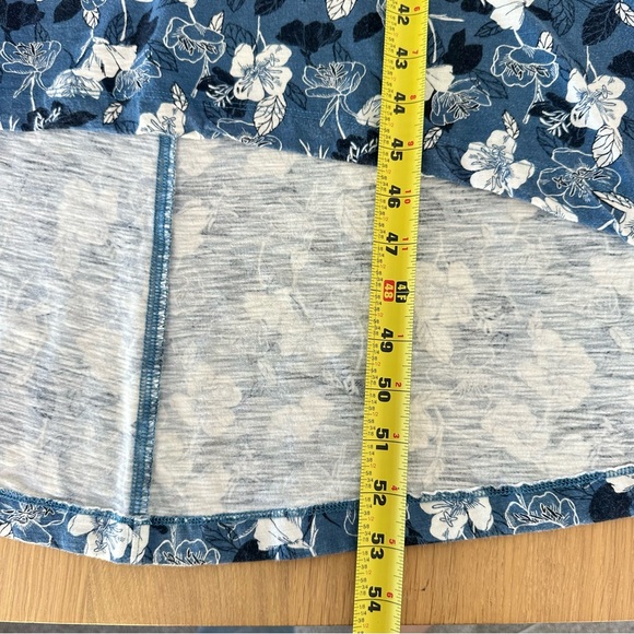 Duluth Trading Co. To 'n' Flow Floral Stretchy Knit Maxi Dress Blue Sz L - Picture 12 of 12
